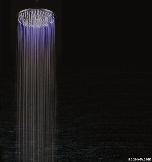10'' round LED color changing shower head
