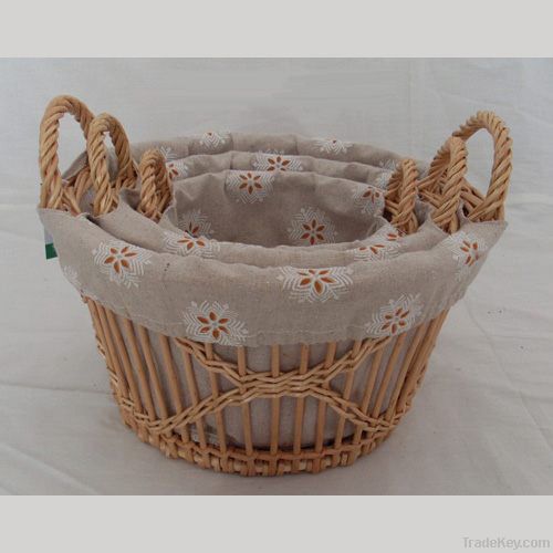 wicker storage basket