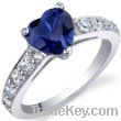 Dazzling Love 1.75 Carats Blue Sapph...  Peora