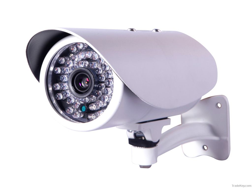 Dome Camera with White Cover, Different Horizontal Resolutions