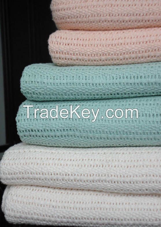 100% cotton Cellular Blankets