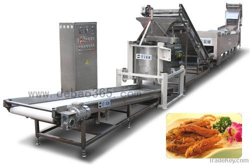 DBF fish automatic frying machine