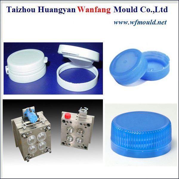 plastic bottle cap mould with 25T machine/6 cavity hot runner cap moulds