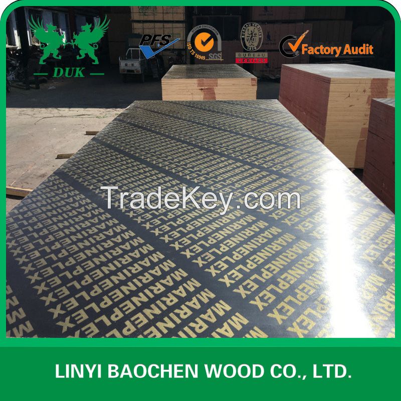 1220x2440mm phenolic black Film Faced Plywood