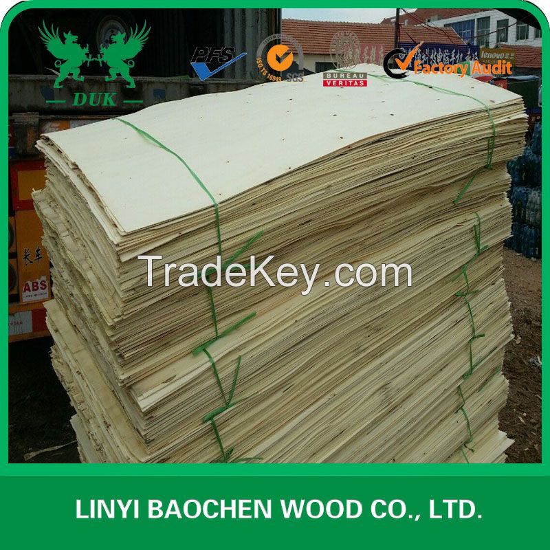 1.0mm/1.2mm/1.4mm poplar core veneer