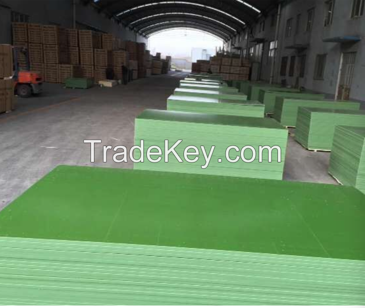 PP plastic green/blue film faced plywood
