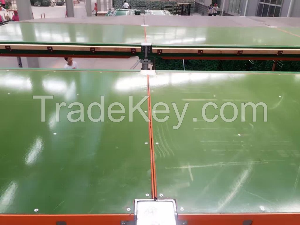 Green PP plastic film faced plywood for construction