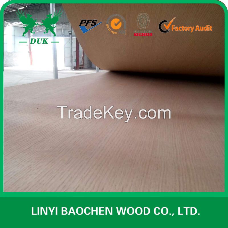 Saudi Arabia market 5mm Red oak fancy plywood