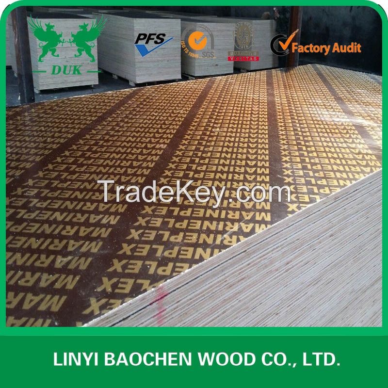 Brown film faced plywood with brand name