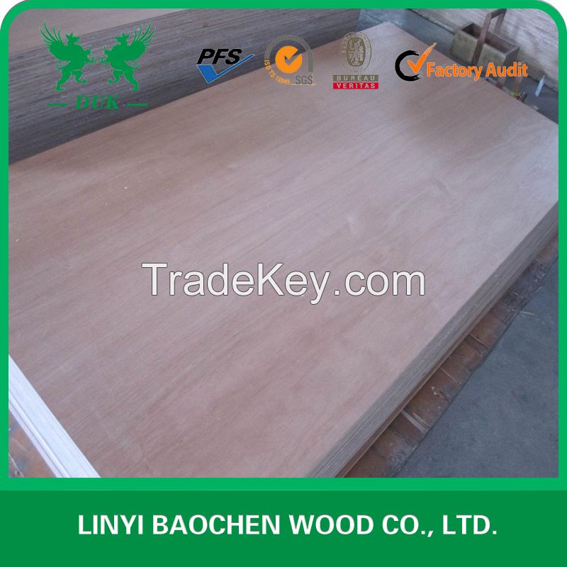 Israel market hardwood core 16mm Okoume plywood 