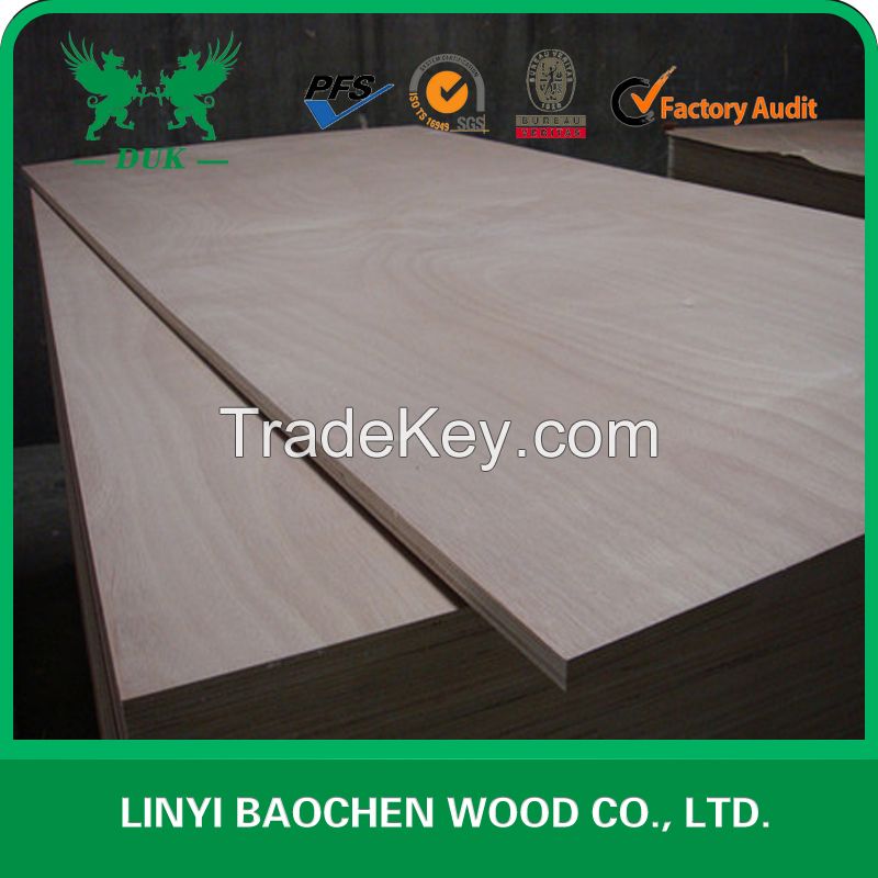 Israel market 16mm Okoume plywood
