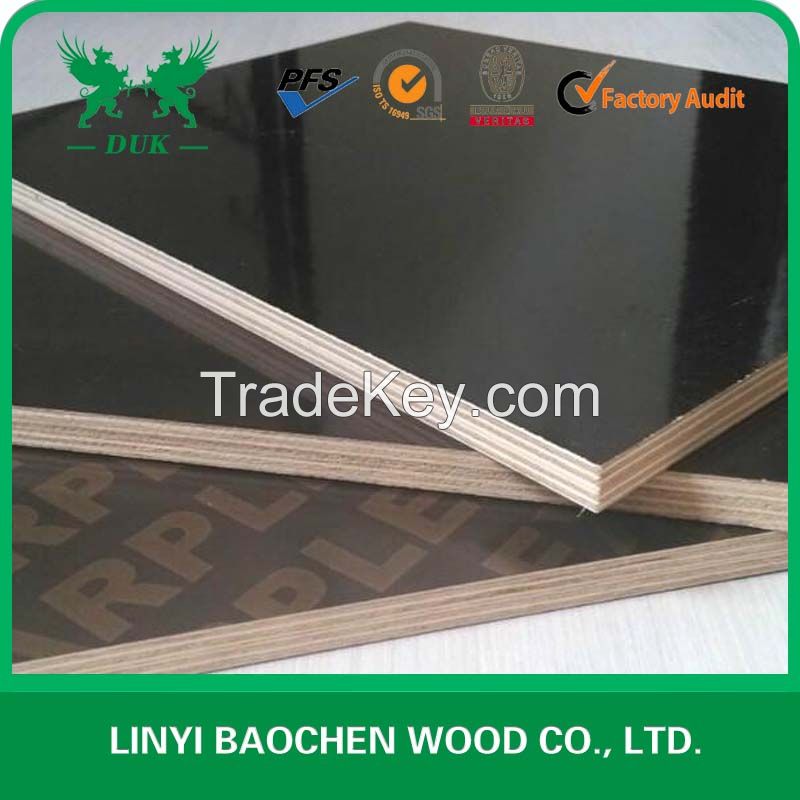 12mm Film faced plywood for concrete formwork