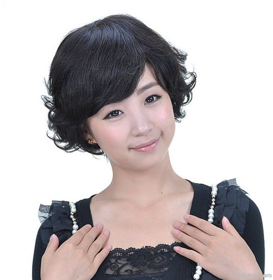 CLISS Wig, High-end 100%Human hair, Middle-aged and older