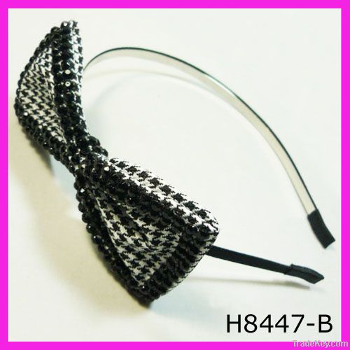 Elegant swallow Gird bow hair band decorated with stone