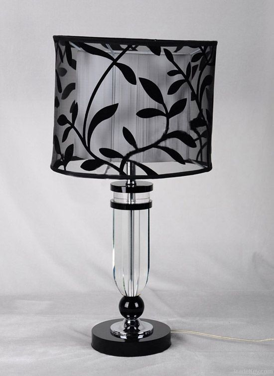 black printed lamp