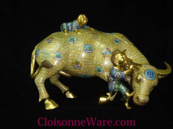 Chinese China Cloisonne Bronze Copper Enamel s-9