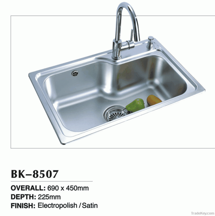 Special Single bowl topmount kitchen sink of BK-8507