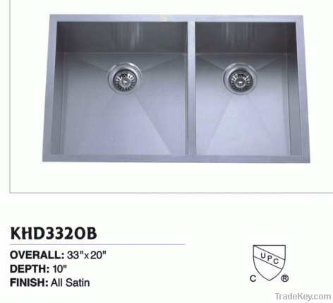 kitchen stainless steel sink KHD-3320B