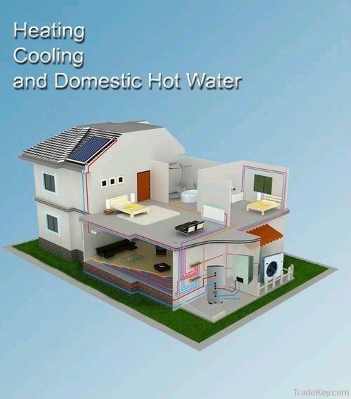 compact designed air source multifunction heat pump