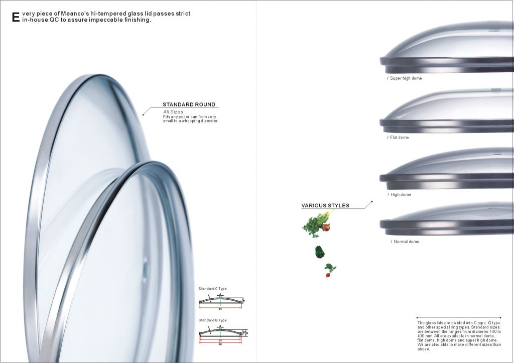 Tempered Glass Lid - standard round