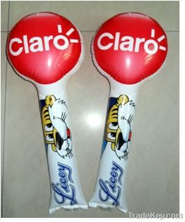 Plastic PE Inflatable Clappers, Cheering Sticks