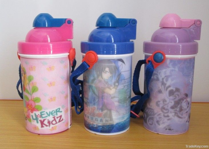 3D kids plastic drink water bottle