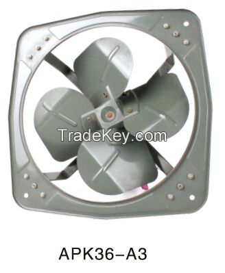 Unclosed industrial ventilation fan