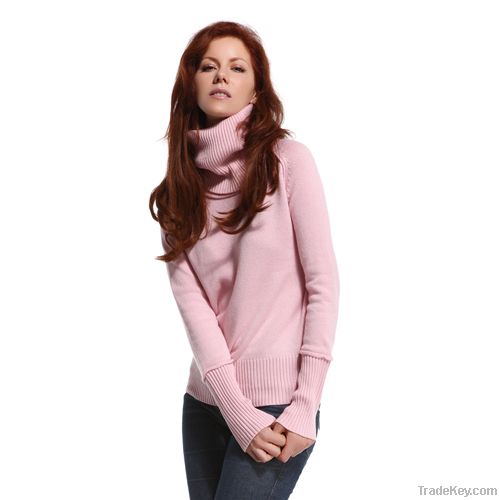 SOJRN women's custom cashmere  turtleneck sweater