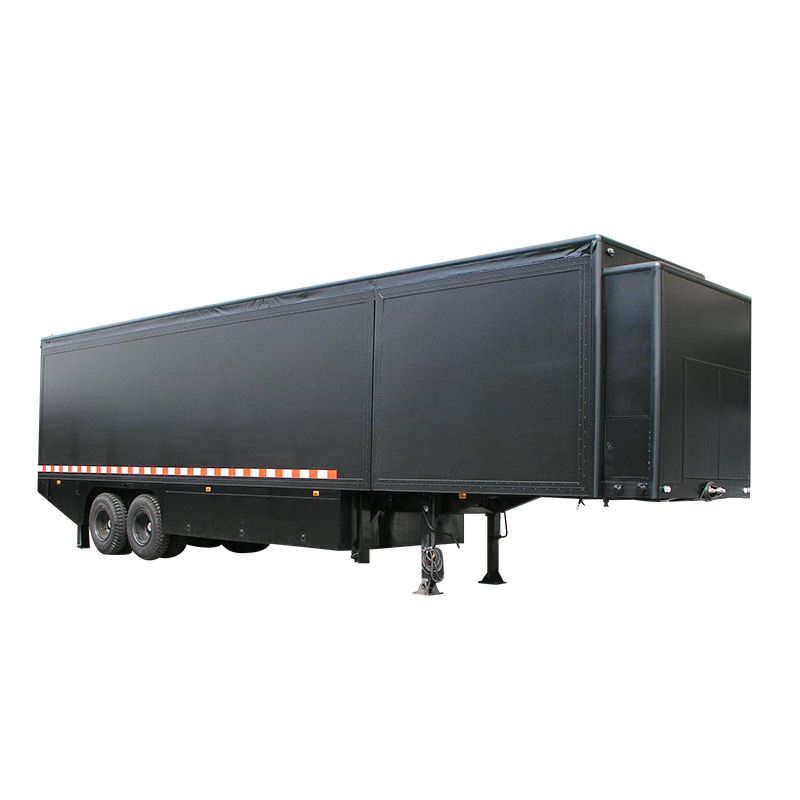 Easily cleanable stage show truck with FRP PU foam panels