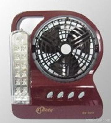 14+1 leds rechargeable emergency lamp with fans