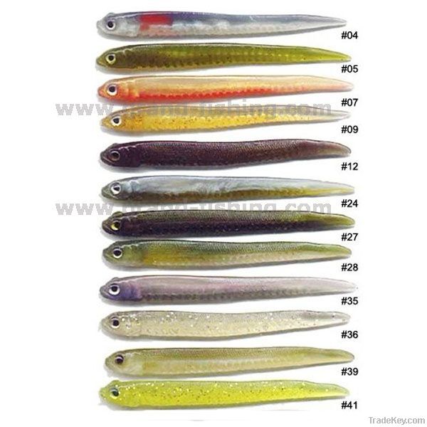 Plastic soft fishing lures baits