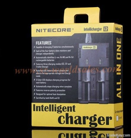 NiteCore Intellicharge I2 Battery Charger For Li-ion /Ni-MH Batterie