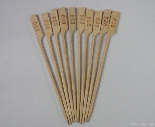 Bamboo skewer with logo