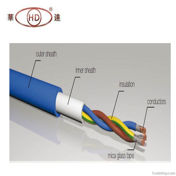 fire resistant pvc insulated pvc sheathed control cable