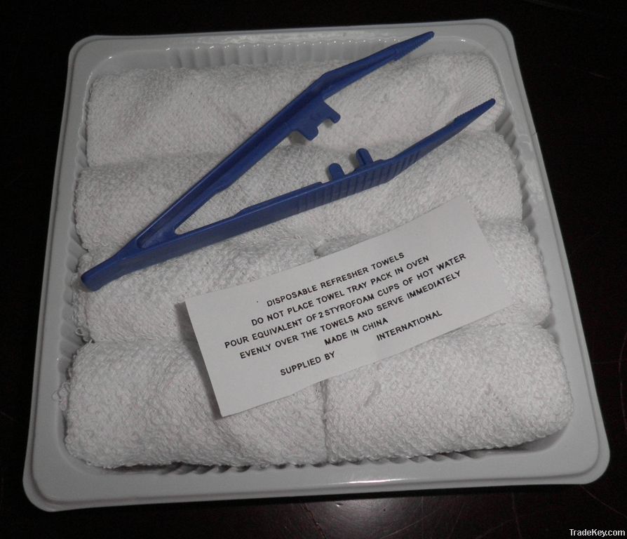 Airline Hot Cold Towels / Wet Towel / Refreshing Towel By Fast Success