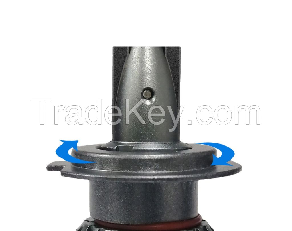 Double copper tube high-power LED car headlight bullet series