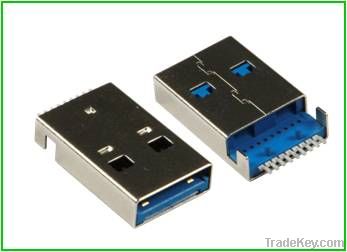 USB 3.0 Type A. Solder Board Type, Plug