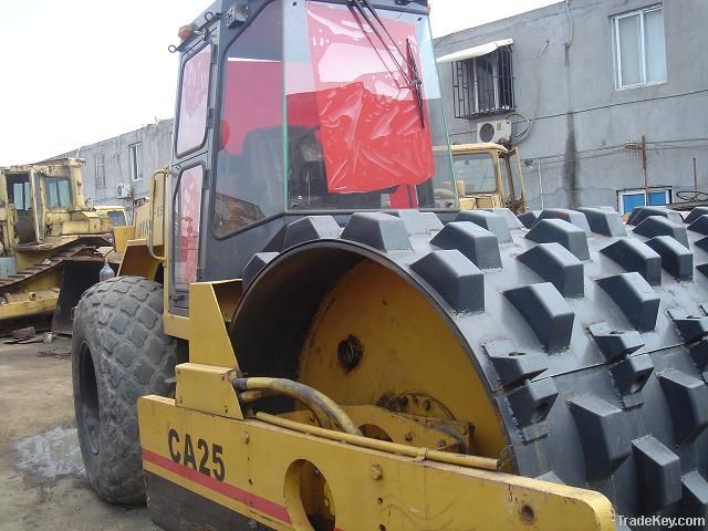 used road roller Dynapac with padfeet