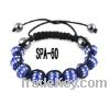 2012 12mm Blue Crystal Shamballa Bracelet