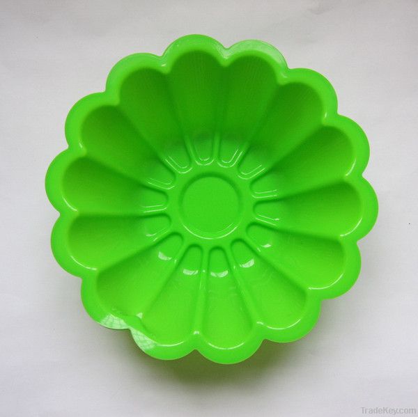 FDA beautiful flower shapes silicone cake pan