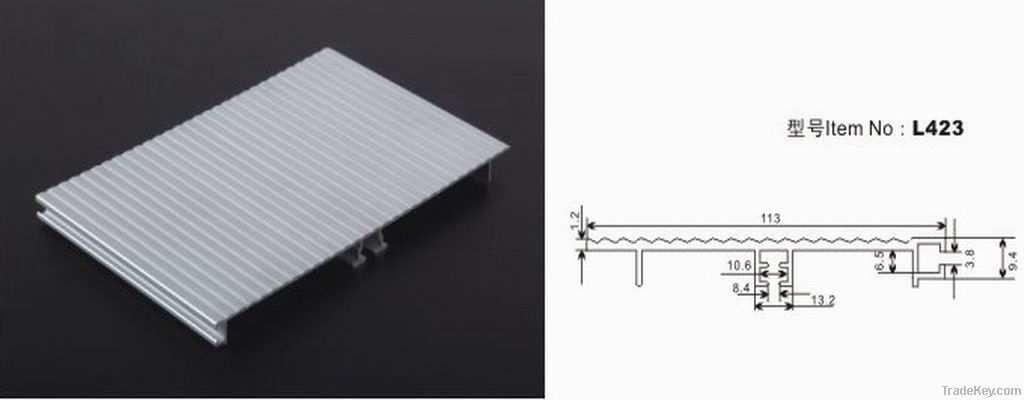 L423 aluminum skirting board