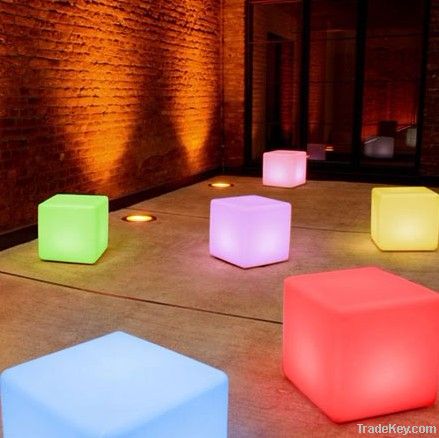 LED lighting cube desk furniture