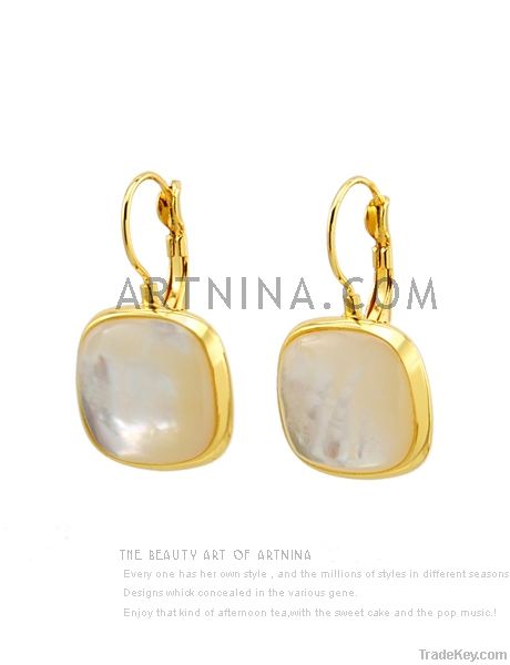 gold plated korean style clip-on earrings