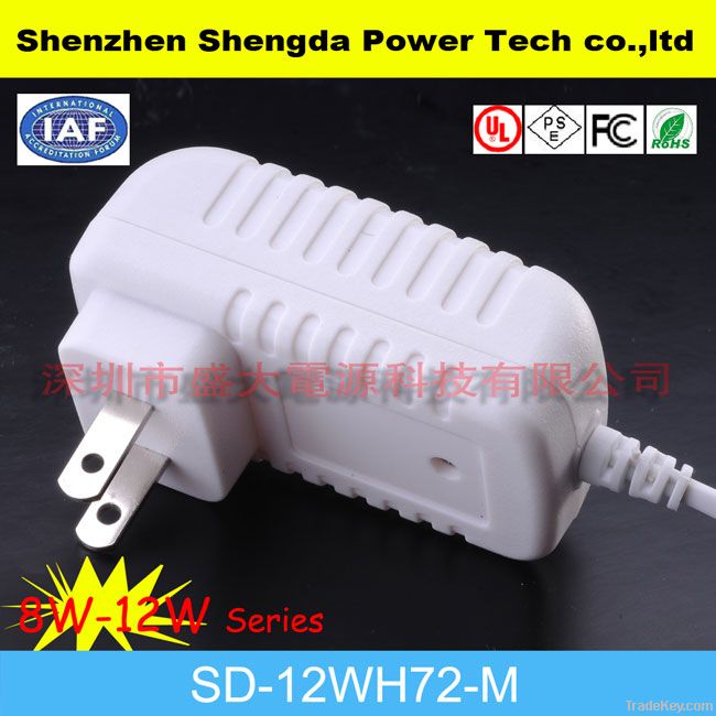 USA 12V 1A Switching Power Supply adapter 100-240V AC Power Adapter