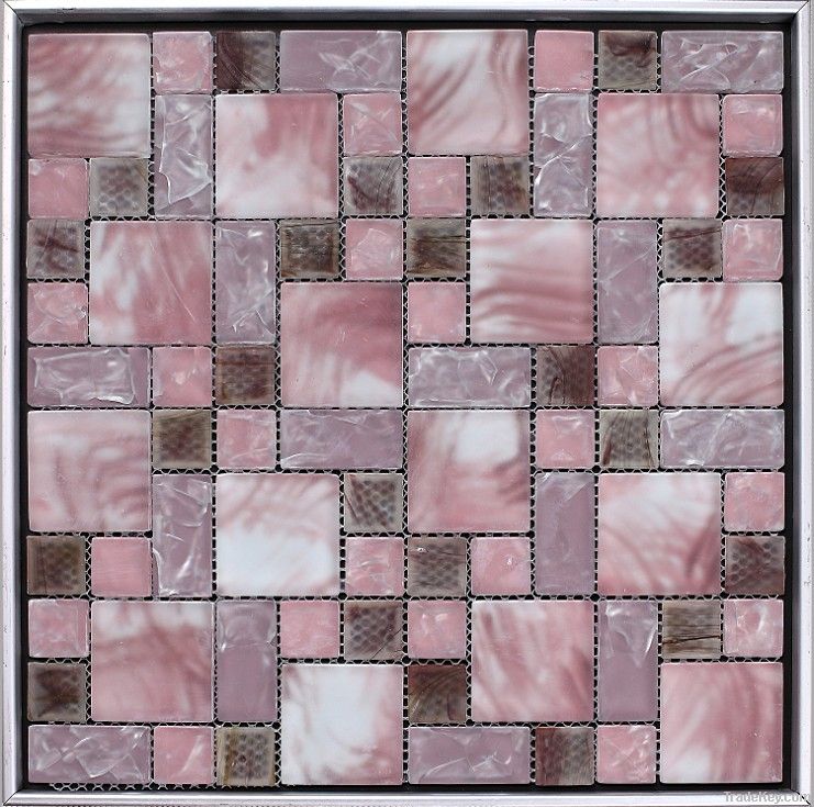 Mat Hand Paint Glass Mosaic