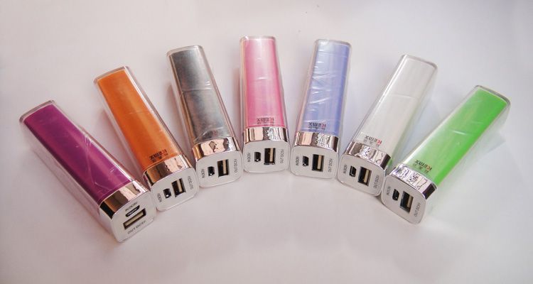 Hot sale lipstick-sized portable power bank external mobile charger powre supply