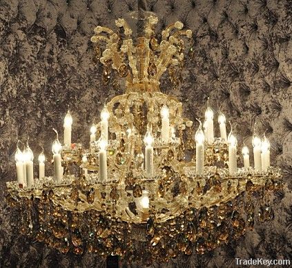 Luxary hotel lobby crystal chandelier