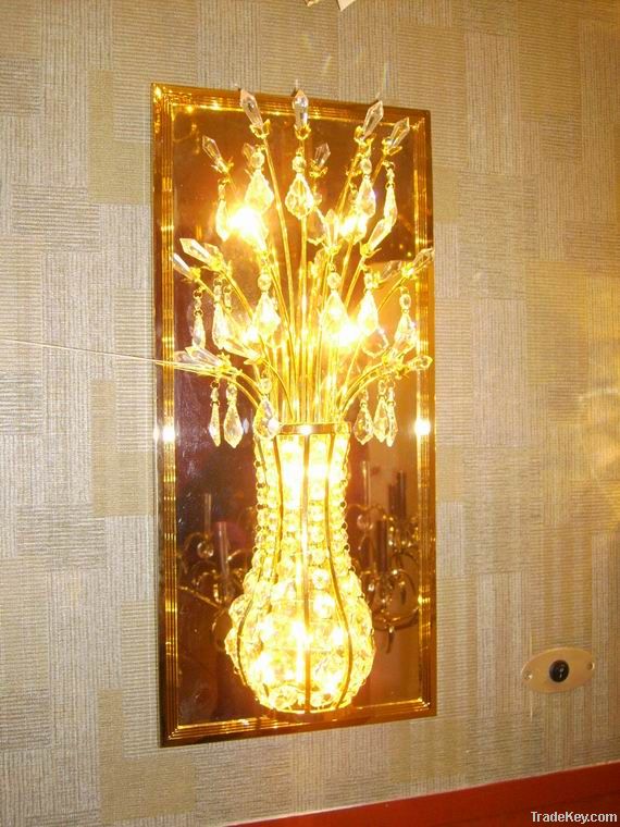 luxary crystal wall lamp for hotels