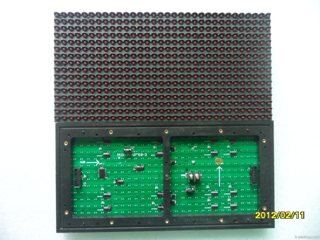 Outdoor P10 1R1G1B  led board