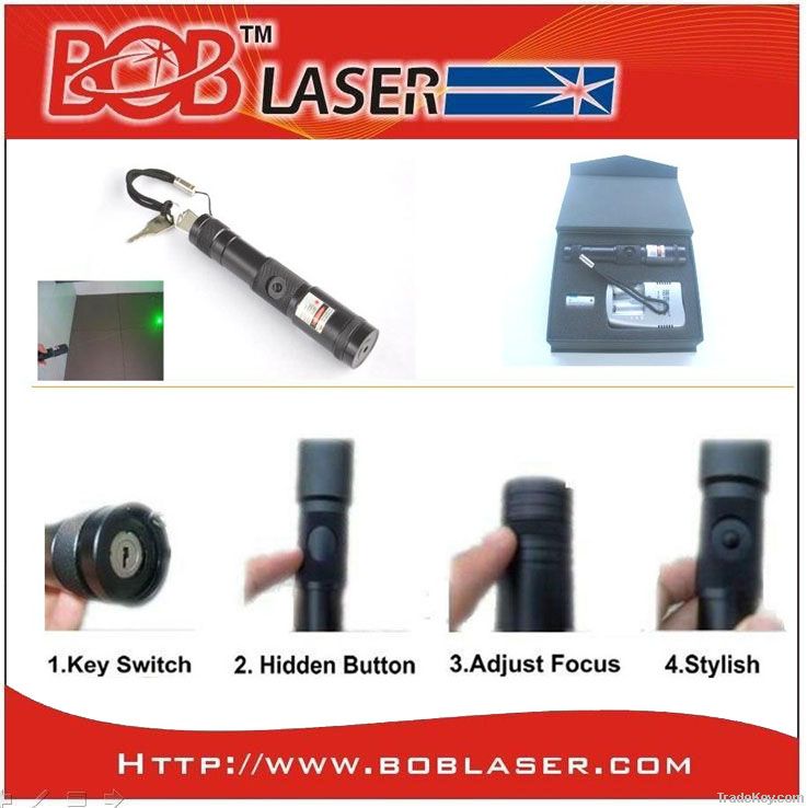 BOB BGP-3998 Torch Style Green Laser Pointer with Adjustable Focus